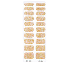Semi Cured Gel Nail Strips Long Lasting Salon Nail Sticker Nail Polish Strips BSS0286