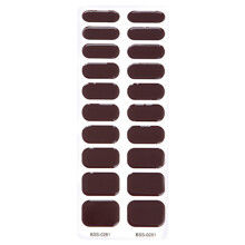 Semi Cured Gel Nail Strips Nail Polish Art Stickers Wraps Sticker for Women BSS0281