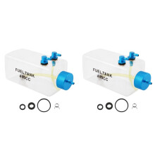 2X Kraftstofftank Benzin Transparente Plastikflasche 400CC CNC für RC Gas und Nitro Flugzeug