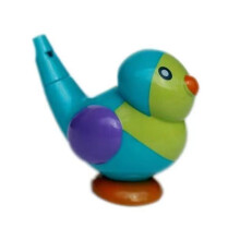 Colorful Bird Whistle Toy for Kids Fun Musical Toy for Training Mouth Muscles Blue