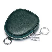 Coin Bag for Girl Women Headset Pouch Zipper Wallet Christmas Festival Gifts Dark green