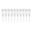10Pcs Plastic Long Balls Base Golf Support Tees for Long Distant Hit Training White 1