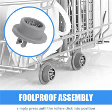 8pcs Dishwasher Wheels for Neff 165314 Dish Washing Machine Rack Wheels Replacement Parts