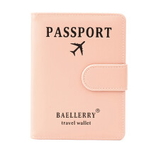 Fashionable Lover Couple Passport Cover Gift for Traveler Credit Card Holder Pink