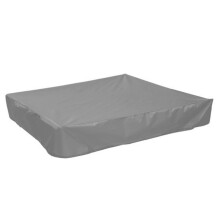 Long Lasting Sandbox Cover Safeguard Sandpit from Bad Weather Perfect Gray 180x180x20cm