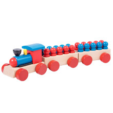 Colorful Pull Train Toy Shape Sorting Game Toy for Kid Hand-Eye Coordination Toy