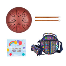 8 Tone Steel Tongue Drum 12 Zodiac Ethereal Drum for Meditation Healing Yoga Chicken