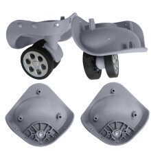 1 Pair A79 Suitcase Luggage Universal Swivel Wheel Replacement Repair Light Grey large