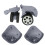 1 Pair A79 DIY Suitcase Luggage Replacement Swivel Mute Roller Wheels Light Grey small 1