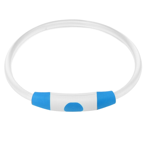 LED Leuchthalsband Wiederaufladbar 3 Modi Blau 2