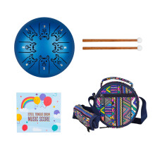 8 Tone Steel Tongue Drum Percussion Instrument Drum 12 Zodiac Ethereal Drum Midday horse