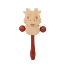 Wood Baby Rattle Toy Baby Shaker Bells Enhances Sensory Development for Baby dragon rattle