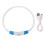 LED Leuchthalsband Wiederaufladbar 3 Modi Blau 19