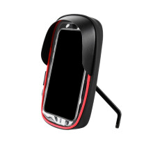 Bicycles Waterproof Phone Mount Bag Universal Cycling Phone Holder Red rearview mirror
