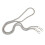 Replacement Chain Strap Metal link Clasp Purse Chain Bag Silver 6 centimeters 1.2 me 1