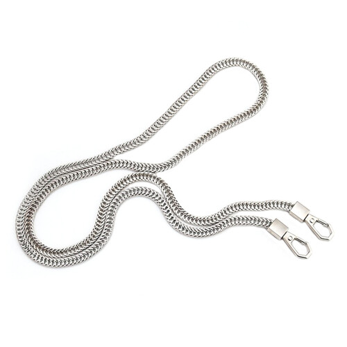 Replacement Chain Strap Metal link Clasp Purse Chain Bag Silver 6 centimeters 1.2 me