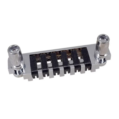 Vintage Bridge Tailpiece with Fine Tuners Stud Guitar Stop Bar Tailpiece Durable Silver