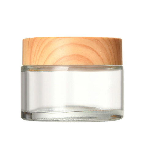 1PC Empty Sample Containers with Lids Cosmetic Jars Glass Container with Lids 50g