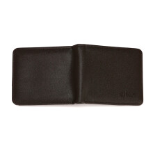 Elegant Men's Short Wallet for Organizing Credit Cards and Cash Male Purse Dark brown