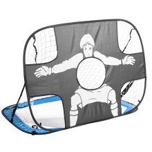 Portable Football Goal Net for Children Mini Soccer Net for Shooting Practicing Blue