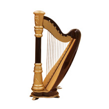 Mini Harp Model Musical Instrument Model Musical Gifts Ornaments Decorations 16cm
