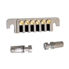 Replacement 6 String Electric Guitar Bridge Vintage 6 Style Stopbar Tailpiece