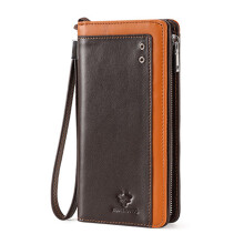 Large Capacity Vintage Blocking Card Holder Clutch Phone Bag for Men's Essential