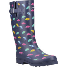 (, ) Cotswold Cleeve Tall Rubber Women's Navy Wellington Boots