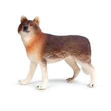 Plastic Vicious Wolf Ornament for DIY Garden Backyard Supplies Adult M935 Brown Wolf