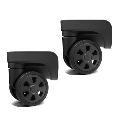 1Pair Luggage Wheels Suitcase Replacement Wheel Roller Hardware W083 large black