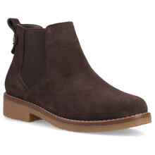 (, ) Hush Puppies Maddy Wide Suede Women's Chocolate Wide Fit Boots