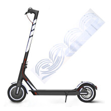 Electric Scooter Wheel Hub Reflective Sticker Waterproof Scooter Decal Decor White