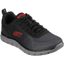 (, ) Skechers Track - Ripkent Textile Men's Black/Charcoal Trainers
