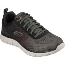 (, ) Skechers Track - Ripkent Textile Men's Olive/Black Trainers