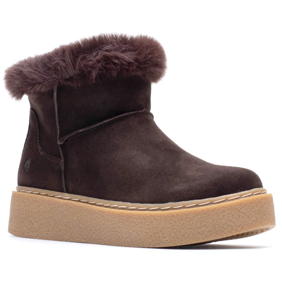Hush Puppies (, ) Becca Suede Women's Chocolate Winter Ankle Boots