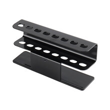 8 Holes Tweezers Shelf Holder for Eyelash Extensions Supplies Accessories Tools Black