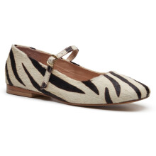 (, ) Hush Puppies Pasha Leather Women's Zebra Flats