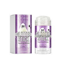 Glitter Powder Makeup Stick Brightening Halloween Elf Makeup Stick, Easy to Apply, No Scattered Powder, Fine Glitter