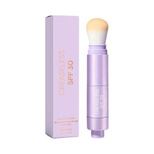 Oil-Control Setting Powder in Light Beige, Fine Texture, Natural Matte Finish, Portable Brush Design for Long-Lasting Makeup