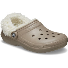 (, ) Crocs Classic Fleece Lined Textile Blend Mushroom Clogs