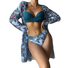 Womens High Waist V-Neck Twists Front Beachwear Bikinis Split Spaghetti Navy blue XL