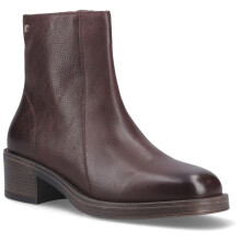 (, ) Hush Puppies Ayla Leather Women's BROWN Heeled Ankle Boots