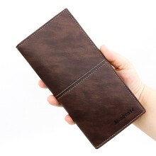 Men's Clutch Wallet Slim and Trendy Card Holder Perfect for Outdoor Activities Dark brown