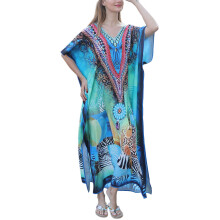 Sexy Women Loose Beach Dress Tunic Print Bikini Cover UP Beachwear Picture color 22