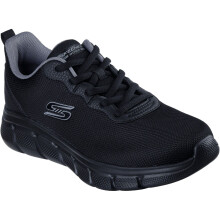 (, ) Skechers BOBS B Flex Icy Edge Textile Men's Black Trainers