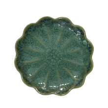 Ceramic Mahjong Accessory Dish for American Mahjong Table Order Crystal green