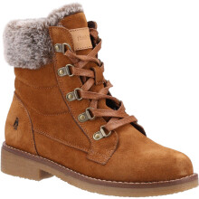 (, ) Hush Puppies Florence Wide Fit Suede Women's TAN Wide Fit Winter Ankle Boots