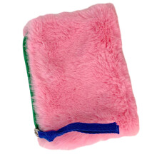 Fashionable Plush Coin Case Suitable for Everyday Use Showcases Your Peach powder color