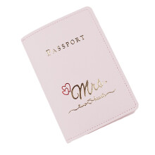 Passport Holder for Women and Men Lover Couple Fashion Wedding Gift Cards Cover Pink