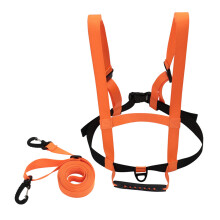 Snowboard Training Harness Ski Training Safety Strap with Leash Handle Orange color